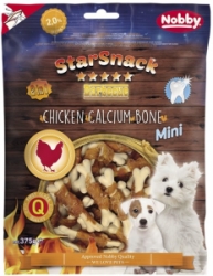 Nobby StarSnack BBQ Mini kalciová kostička s kuřetem 7cm / 375g