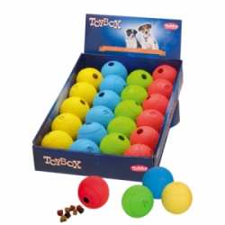 Nobby Toy Box Dog gumový míček plnící 6,5cm 22ks