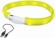Nobby LED plochý svítící obojek pro psy žlutý M 55cm