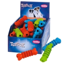 Nobby TOYBOX Dog hračky dentální gumová kost 30 ks / 13 cm