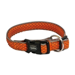 Nobby Obojek MESH AIR L-XL 32 mm 50-65 cm oranžová