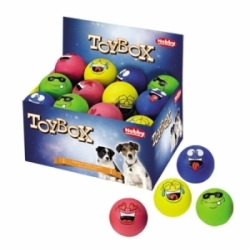 Nobby TOYBOX Míčky z pěnové gumy 6,3 cm / 24 ks